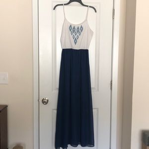 White and Navy dress